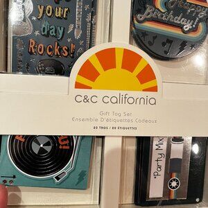 Birthday Gifts Tags  (Retro‎ Designs / Set of 20) (new/bday cards/x)